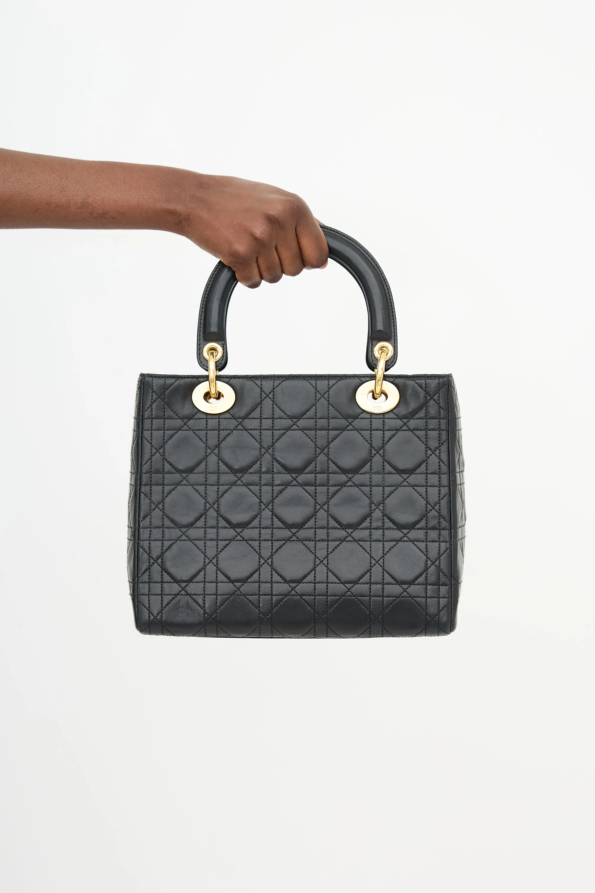 1997 Leather Medium Lady Dior Bag