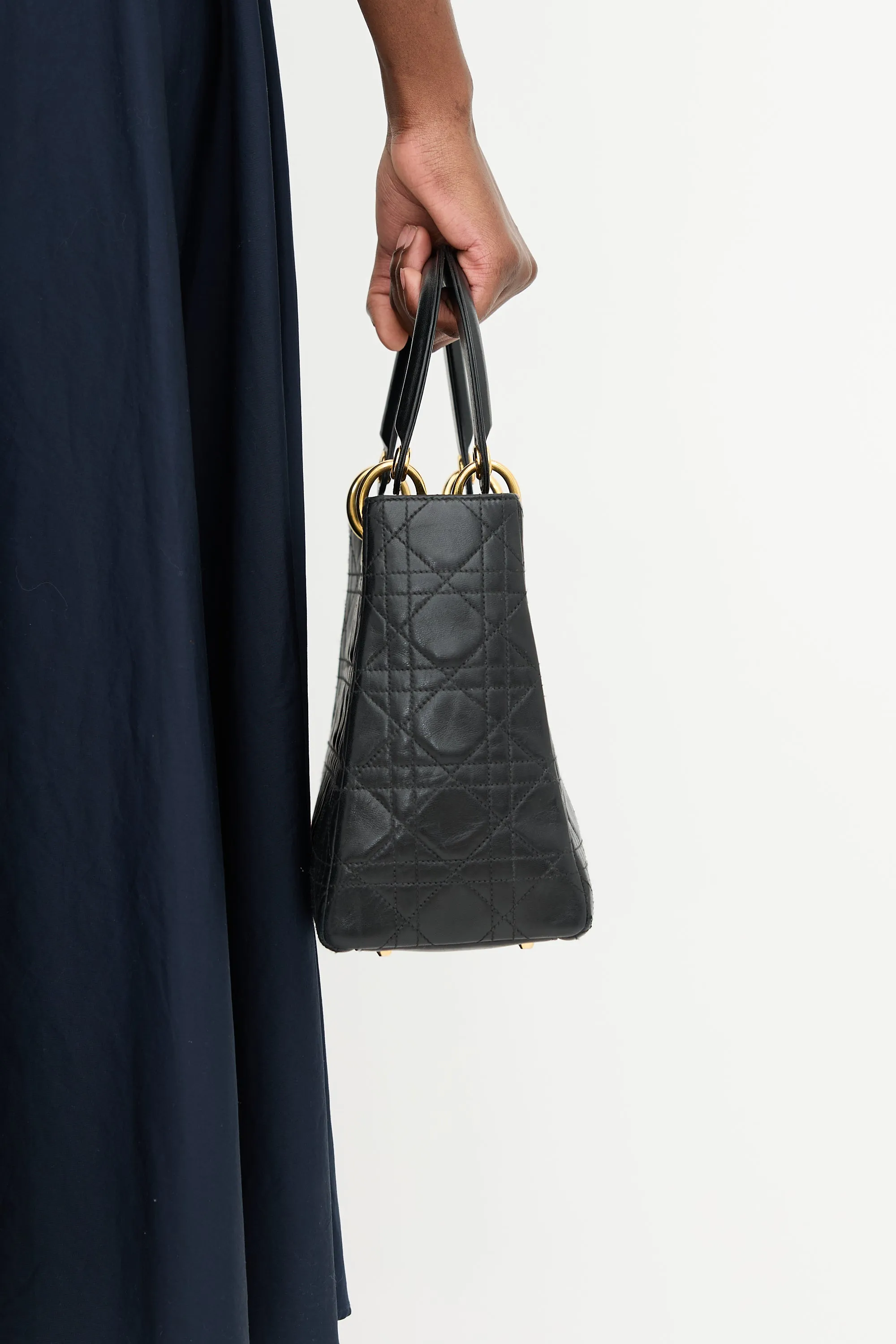 1997 Leather Medium Lady Dior Bag