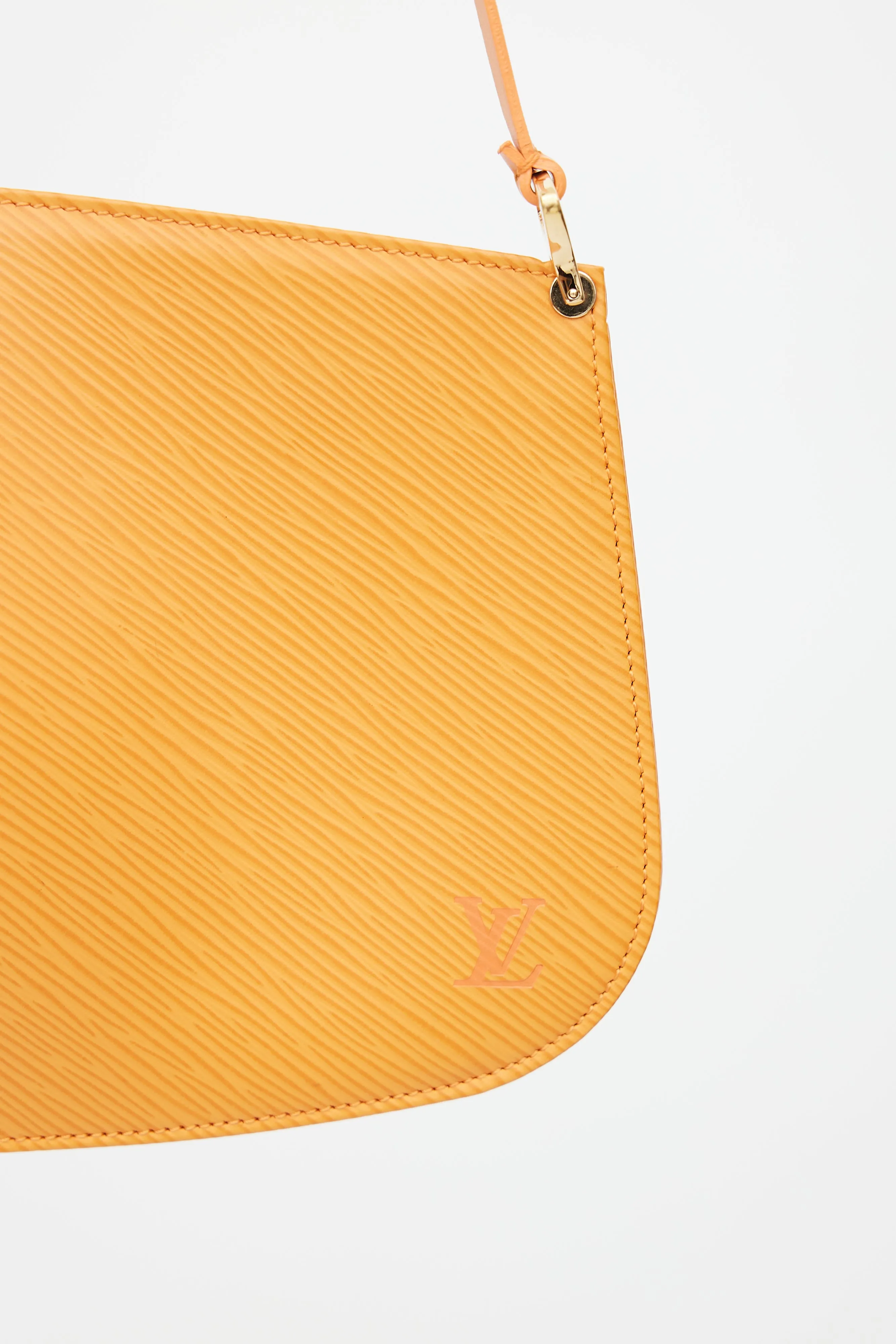 2004 Orange Epi Leather Demi Lune Pochette