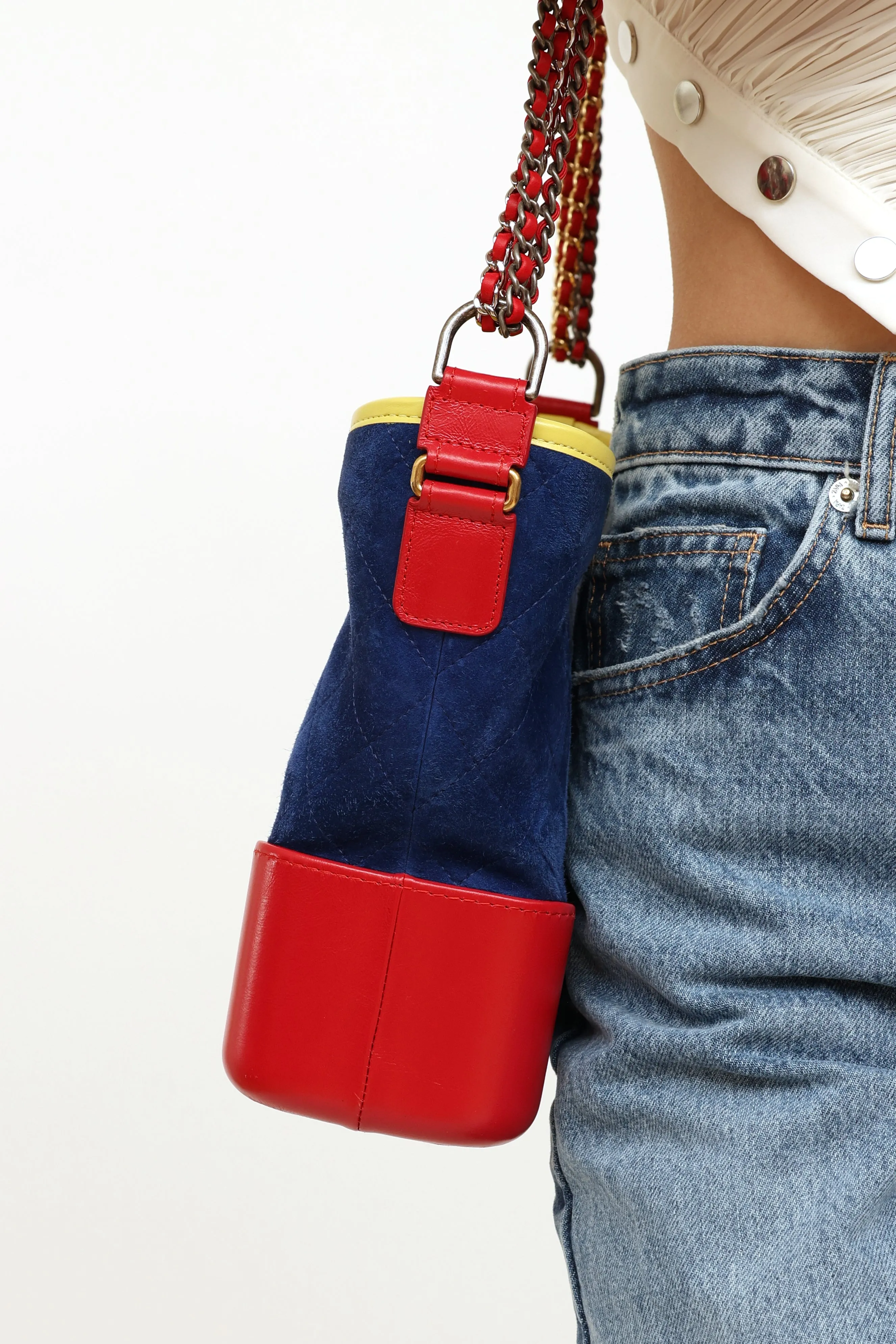 2017 Blue & Red Medium Gabrielle Bag