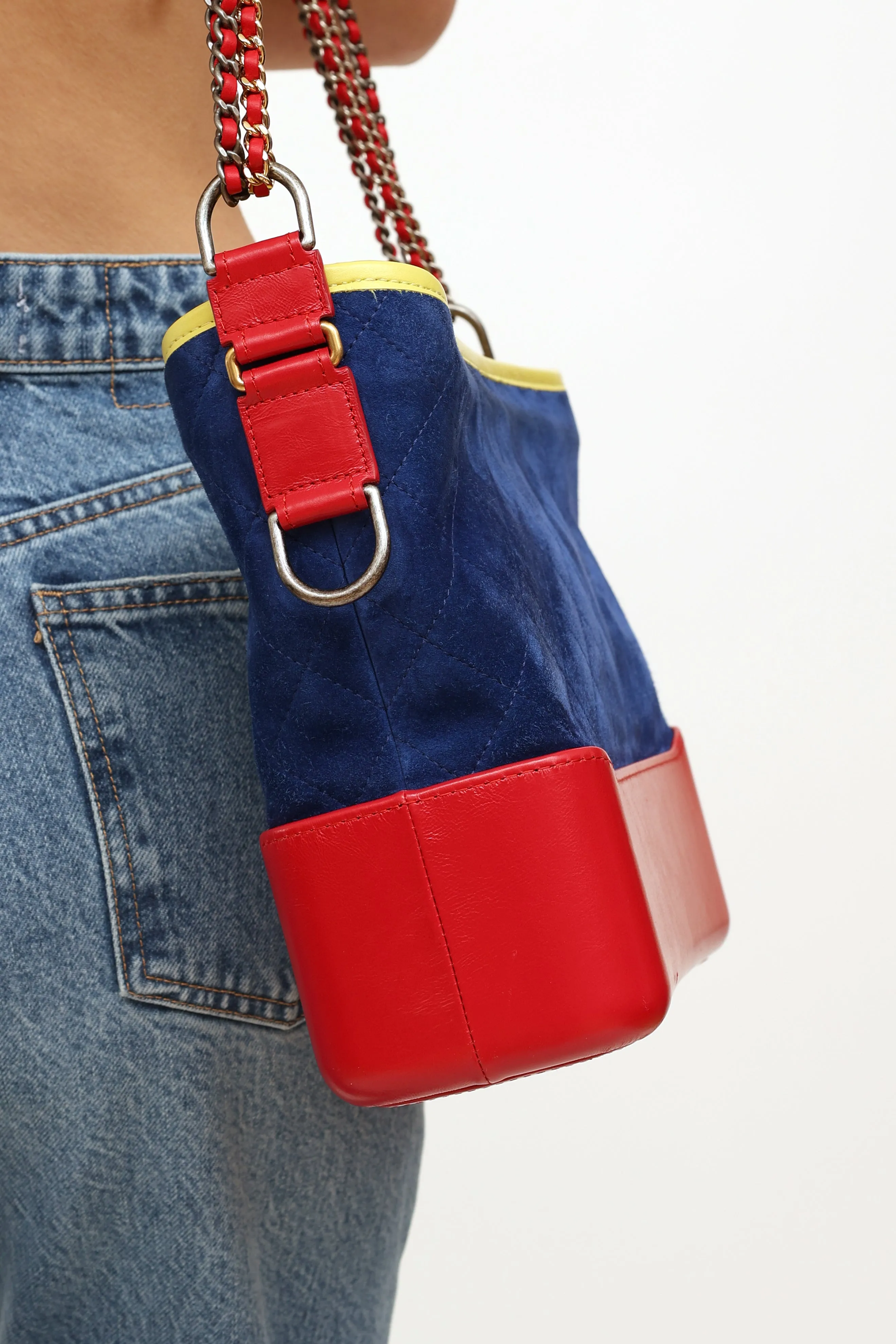 2017 Blue & Red Medium Gabrielle Bag