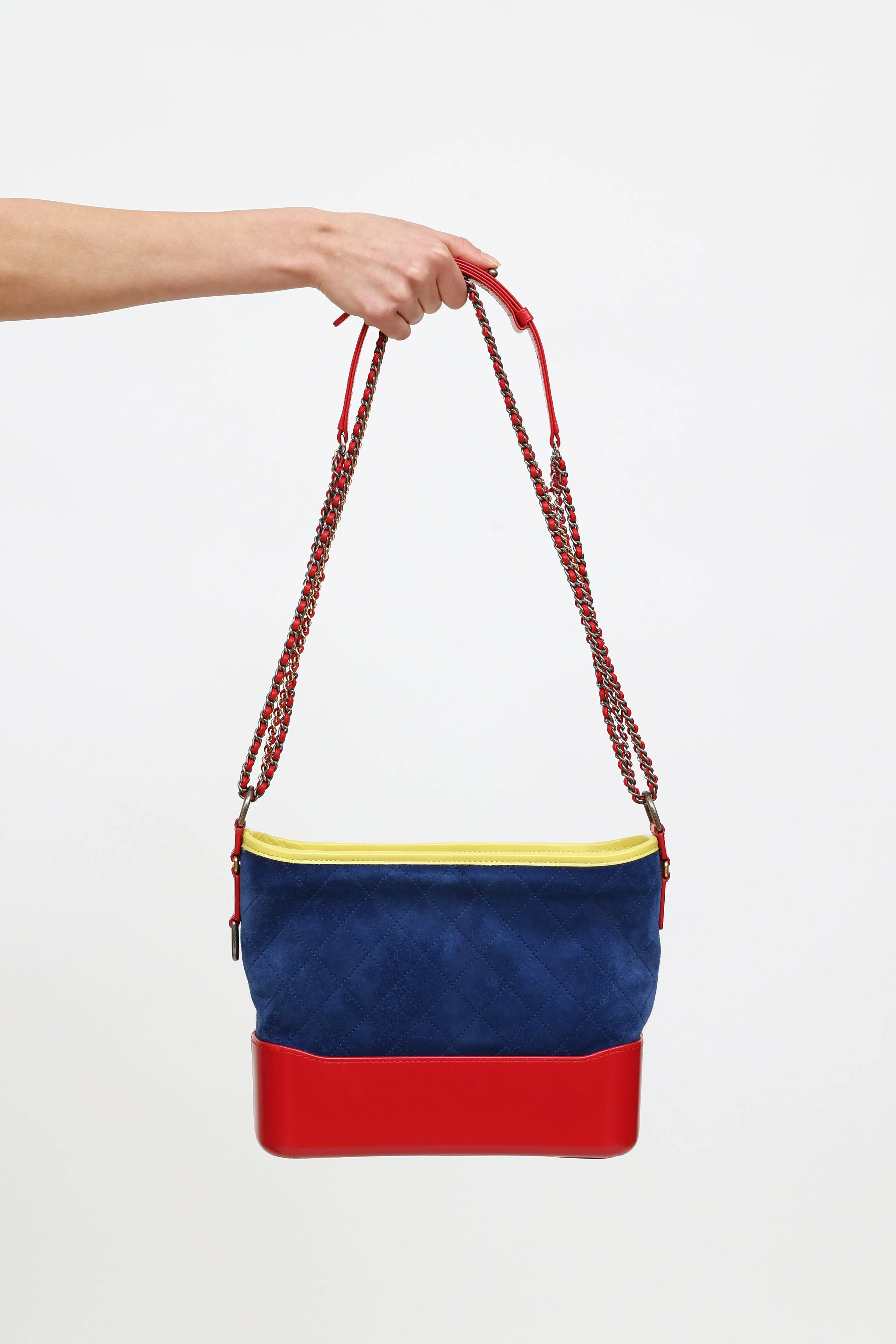 2017 Blue & Red Medium Gabrielle Bag
