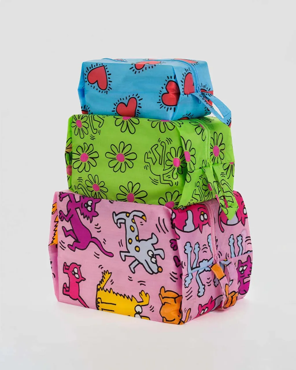 BAGGU 3D Zip Pouch Set