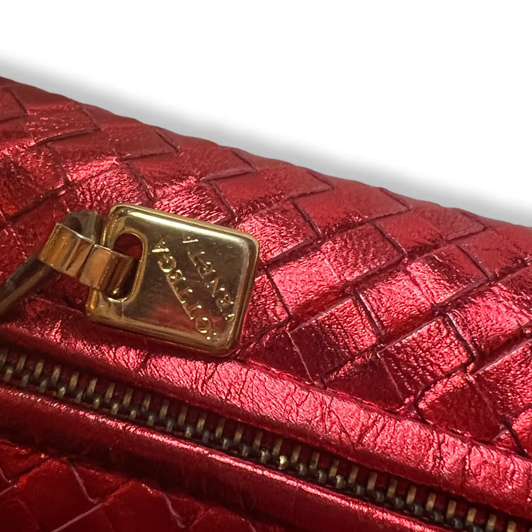 Bottega Veneta Intrecciato Metallic Clutch