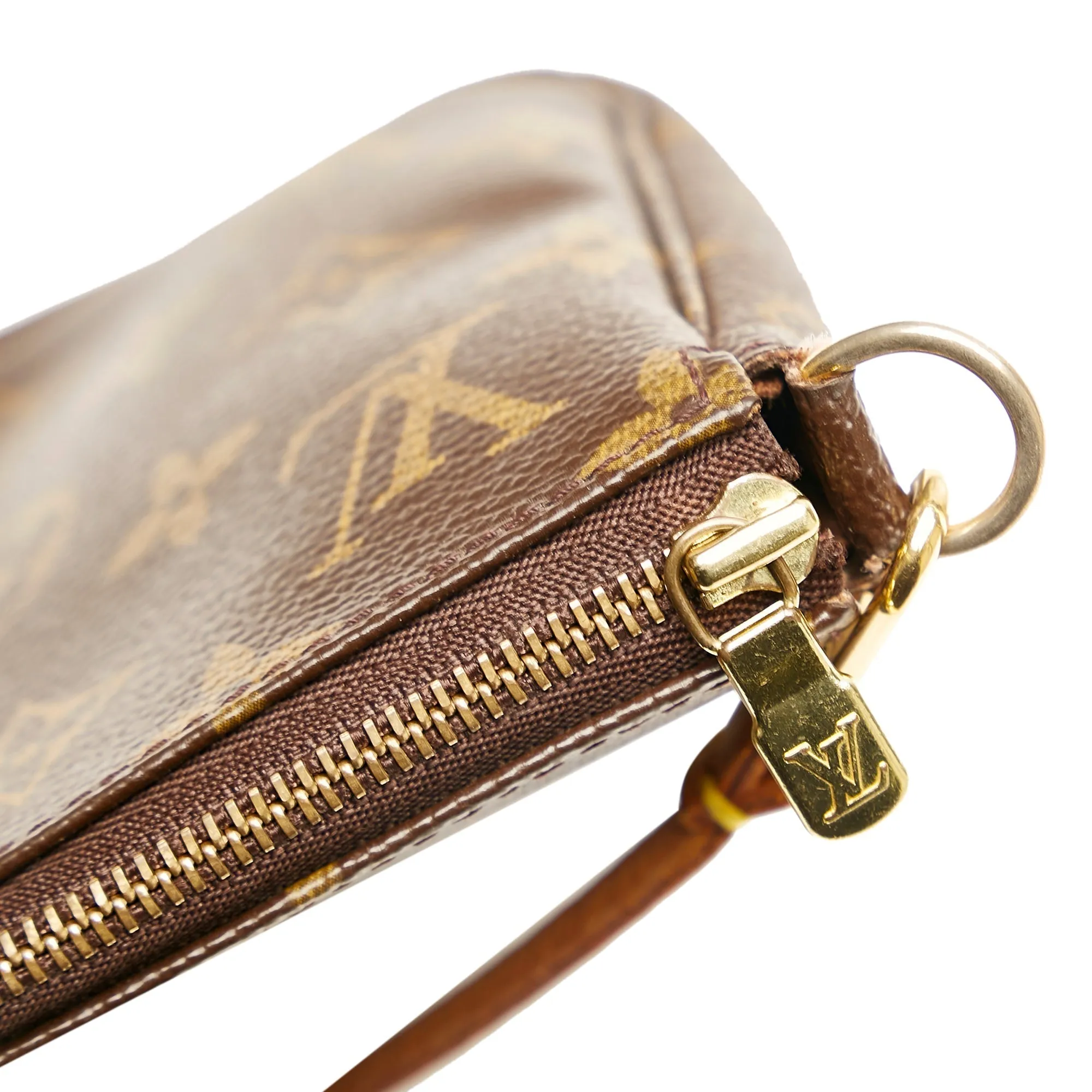 Brown Louis Vuitton Monogram Pochette Accessoires Takashi Murakami Panda Baguette