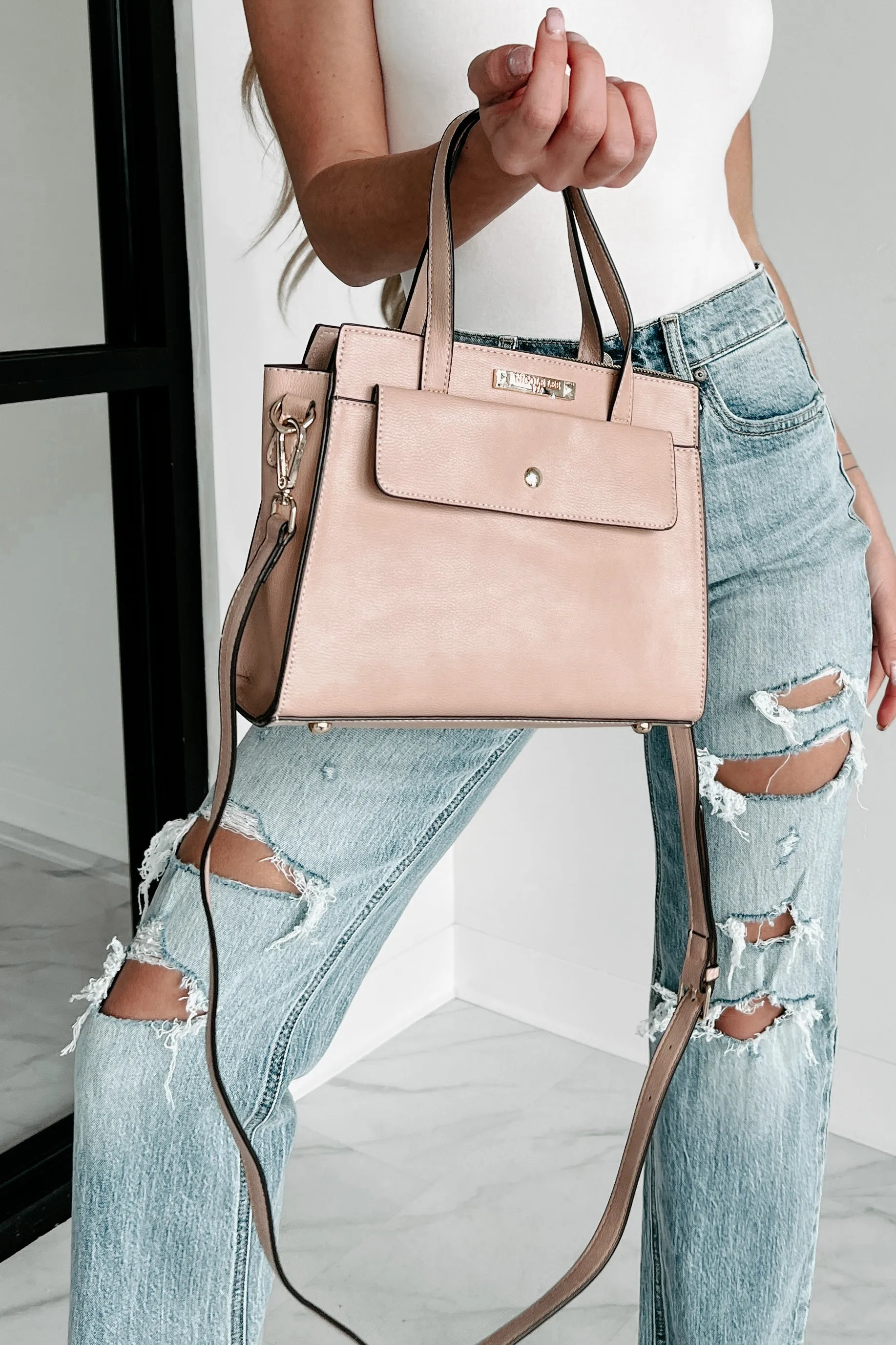 Business Woman Nicole Lee 3-Piece Purse Set (Blush)