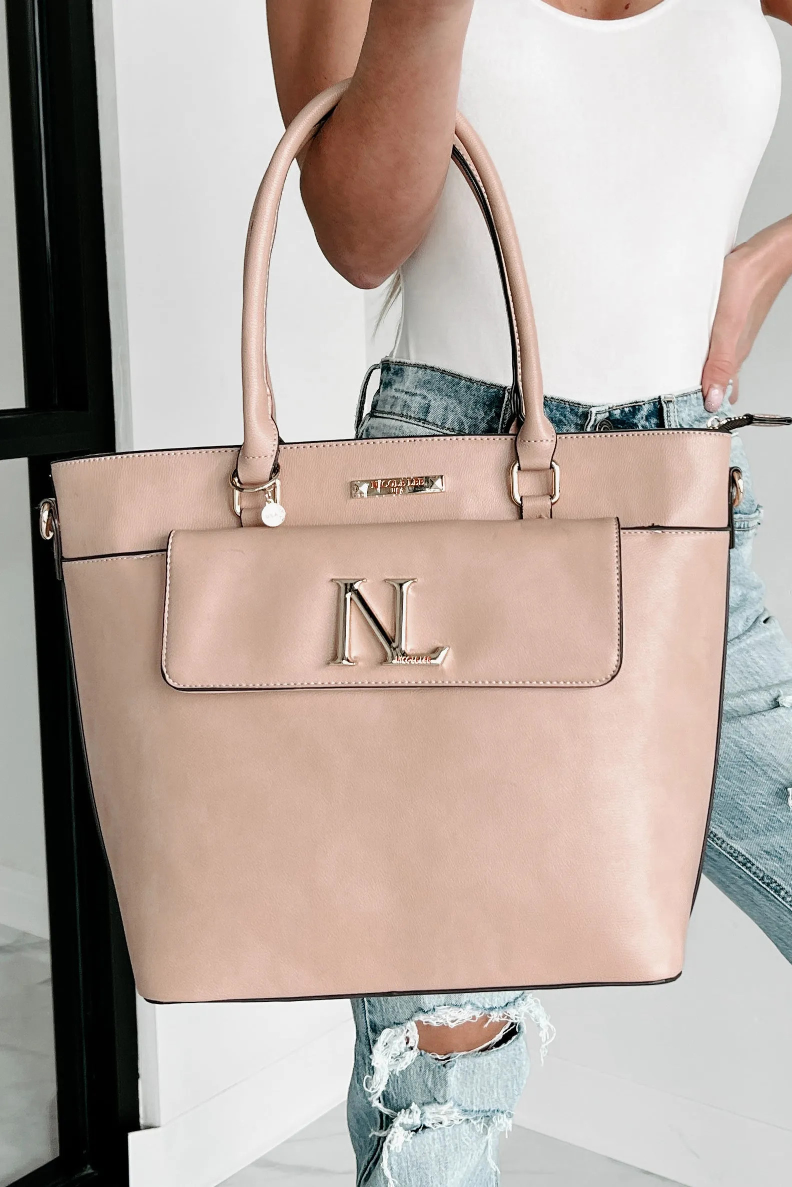 Business Woman Nicole Lee 3-Piece Purse Set (Blush)