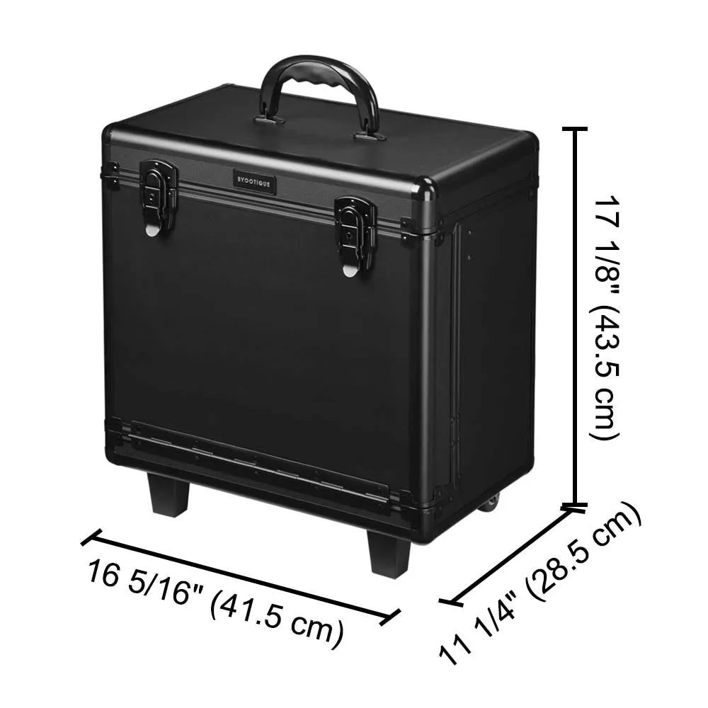 Byootique Rolling Barber Case Hair Stylist Case Cosmetic Makeup Trolley