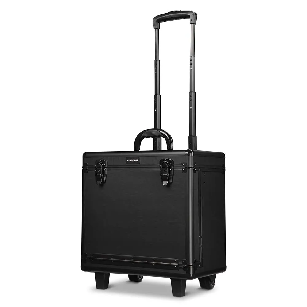 Byootique Rolling Barber Case Hair Stylist Case Cosmetic Makeup Trolley