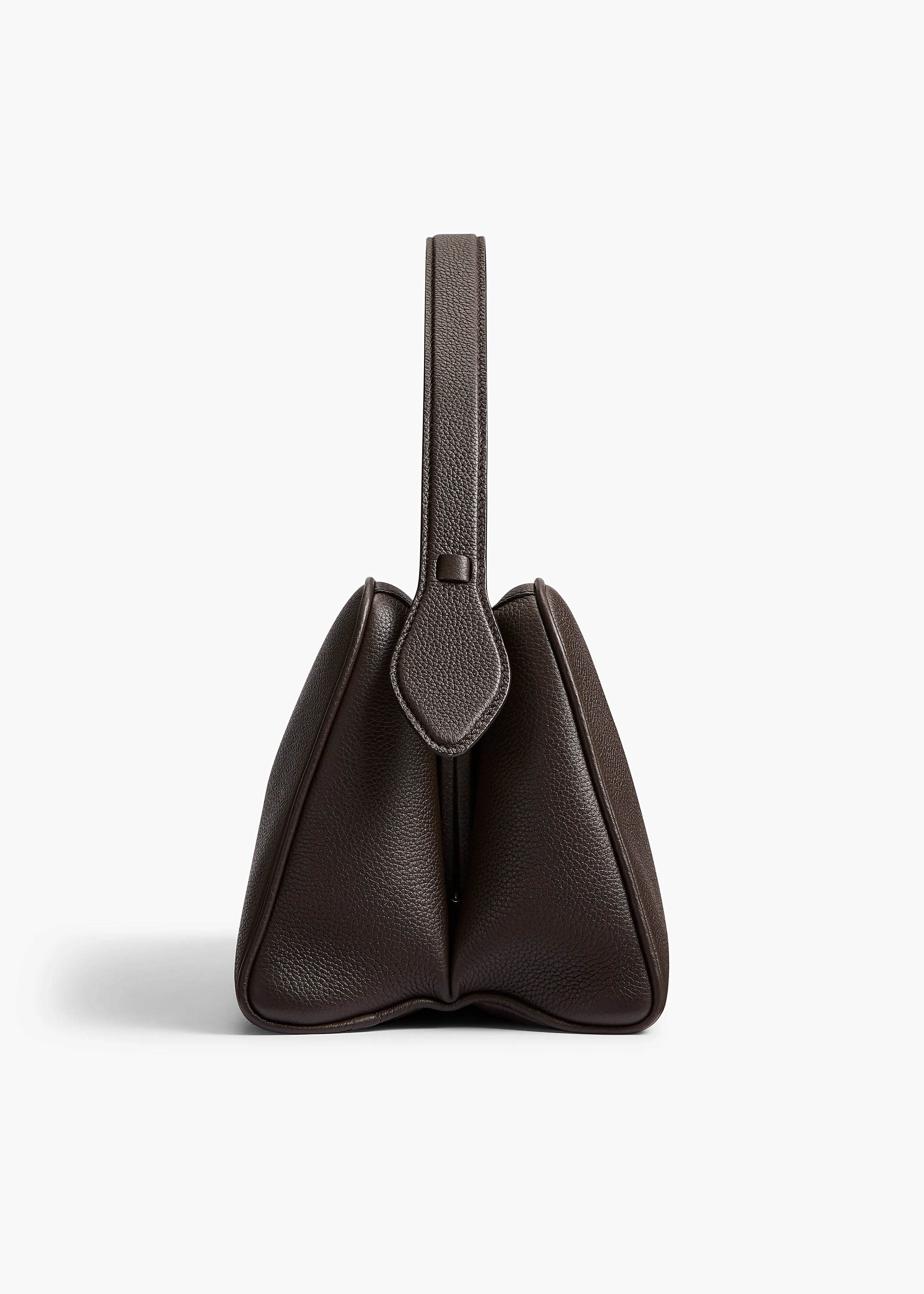 Cate Bag in Dark Brown Pebbled Leather
