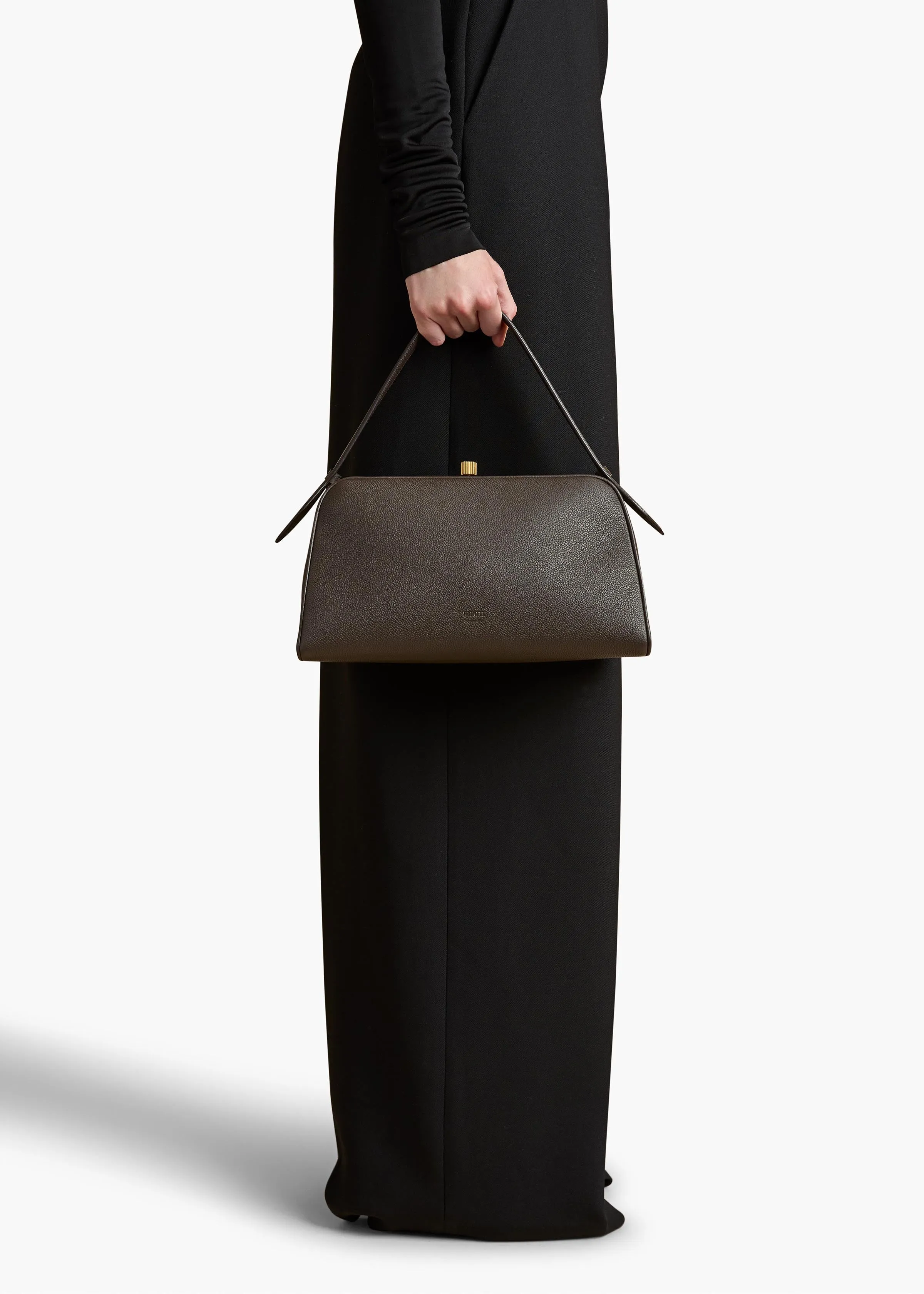 Cate Bag in Dark Brown Pebbled Leather