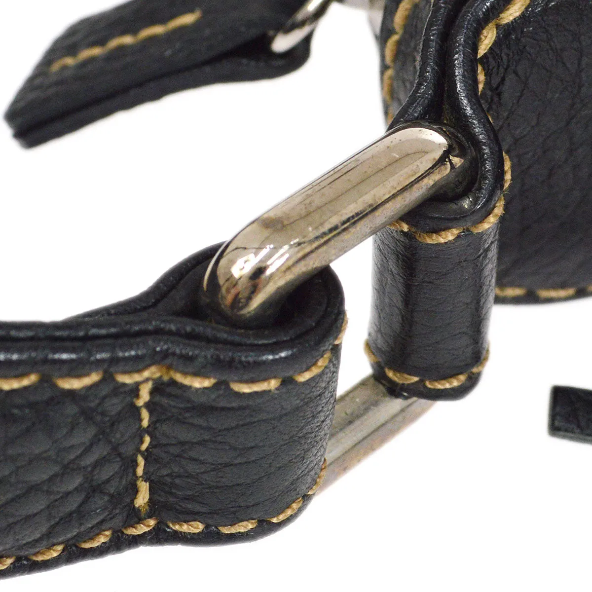 CHANEL 2001-2003 Black Caviar Hobo Bag