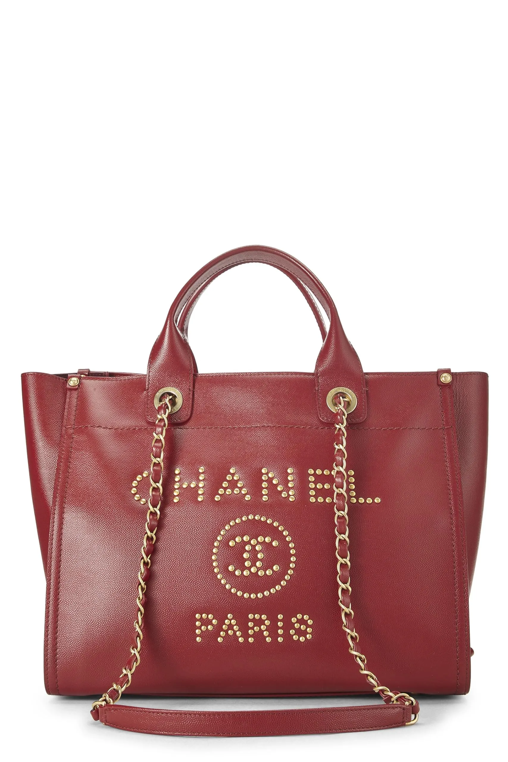 Chanel,  Red Leather Deauville Small, Red