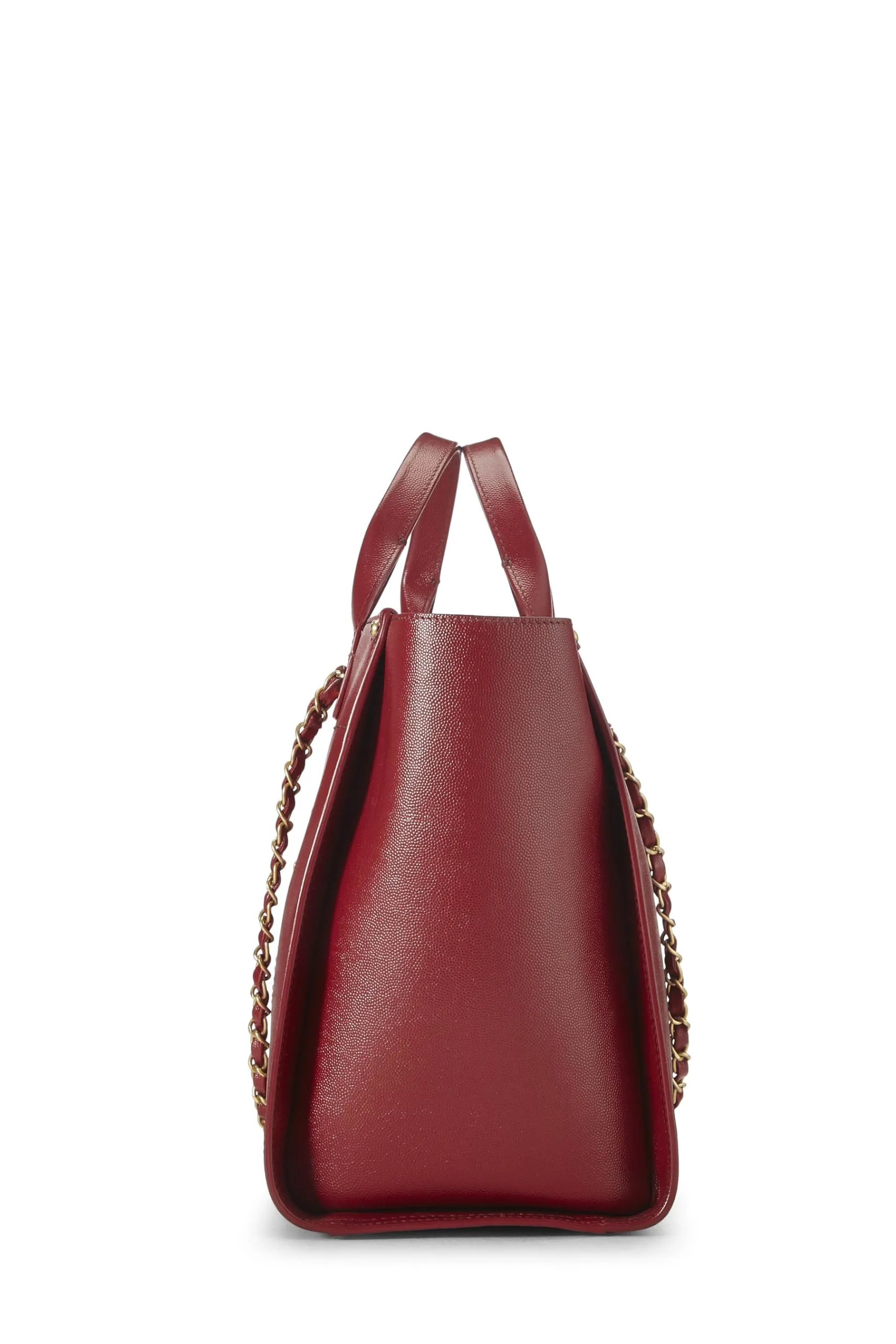 Chanel,  Red Leather Deauville Small, Red