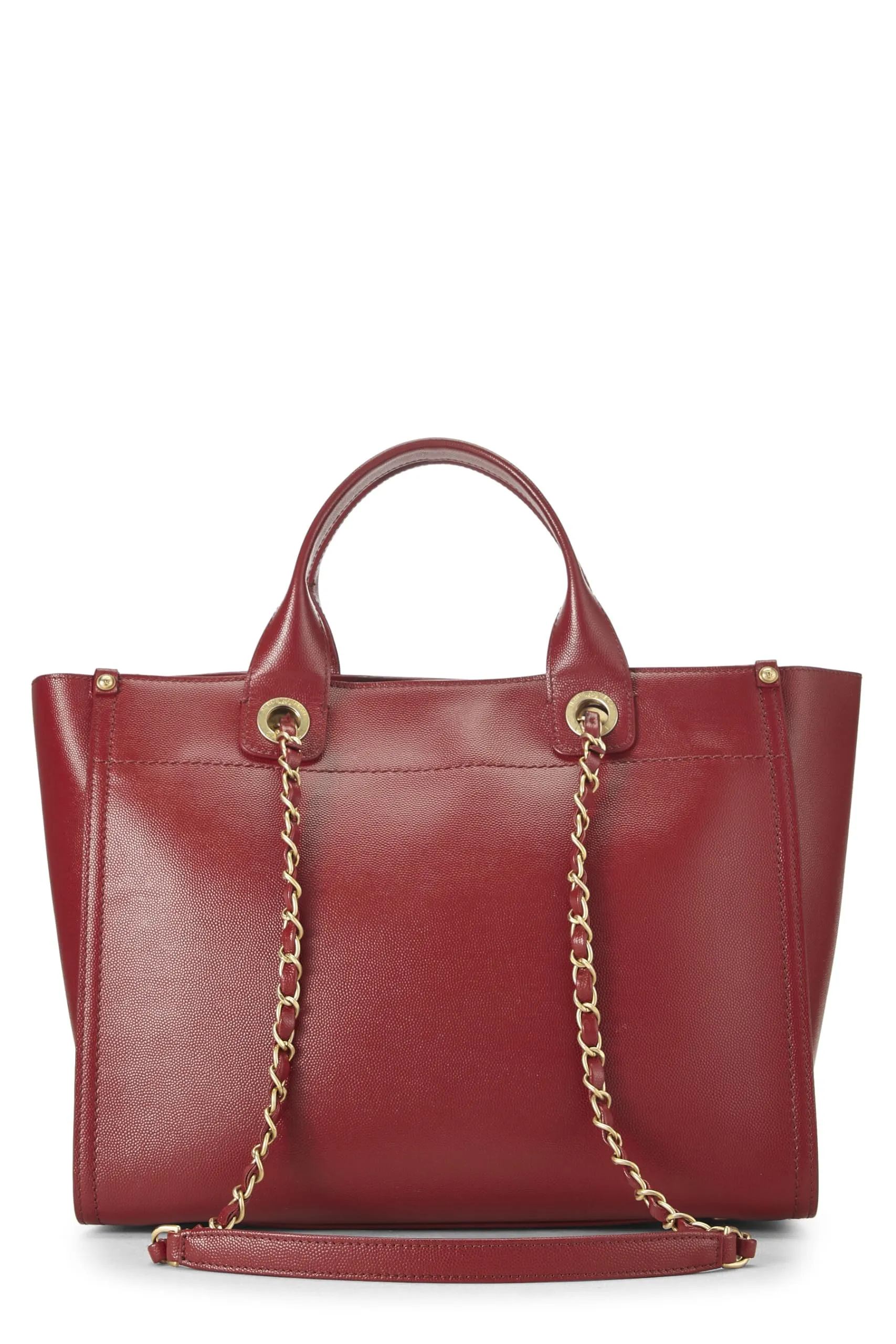 Chanel,  Red Leather Deauville Small, Red