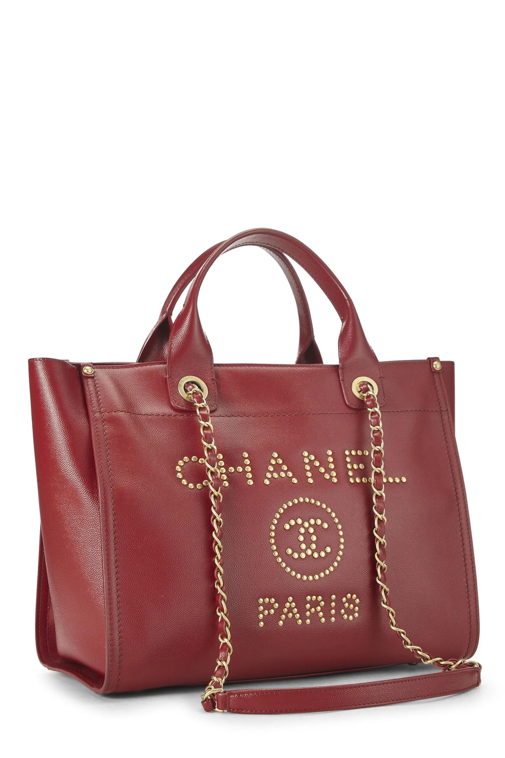 Chanel,  Red Leather Deauville Small, Red