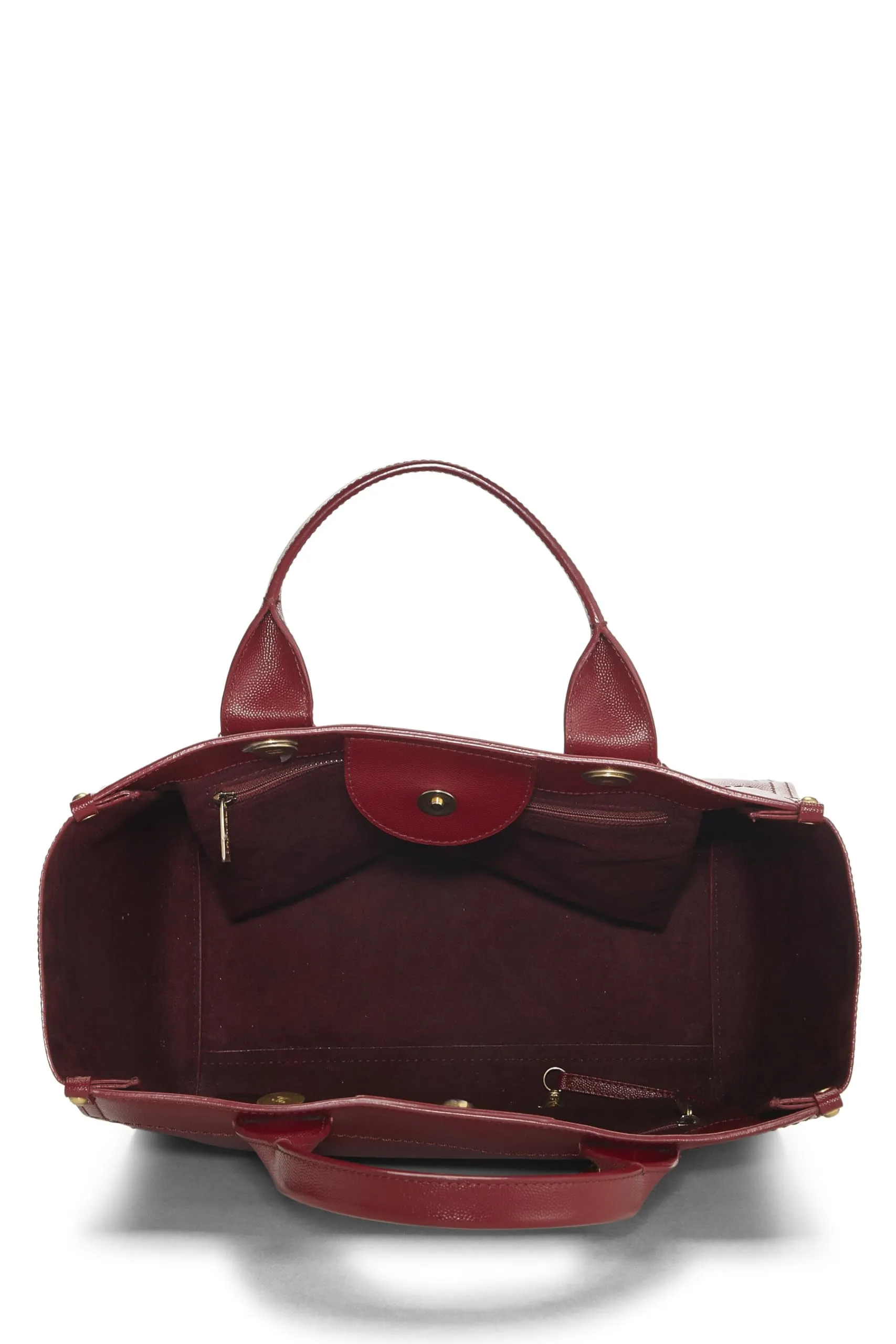 Chanel,  Red Leather Deauville Small, Red