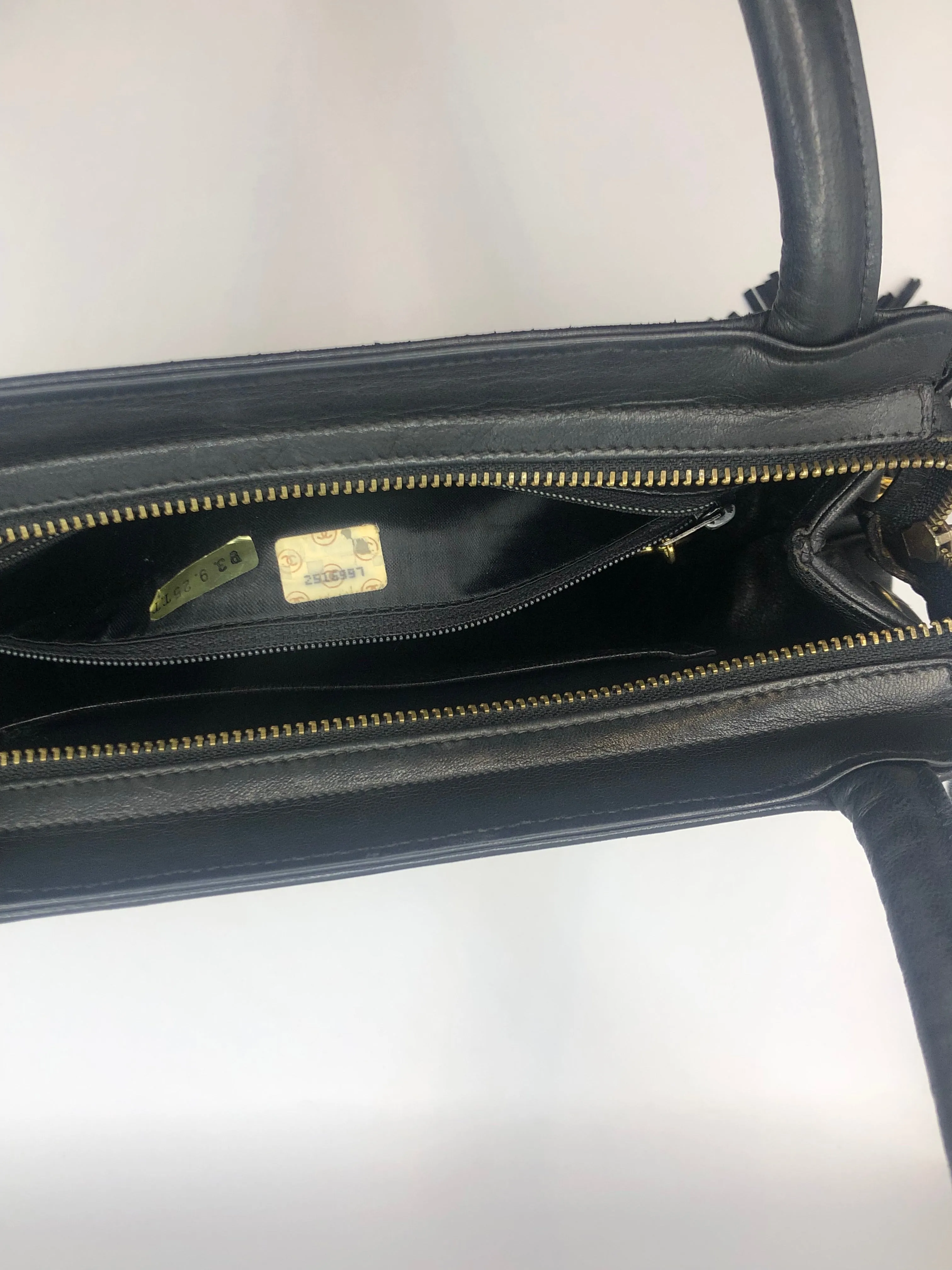 Chanel Vintage Chevron Tassel Handbag