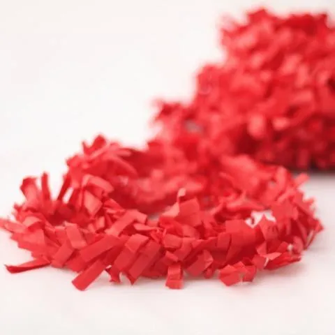 Fringe Garland Festooning - Red