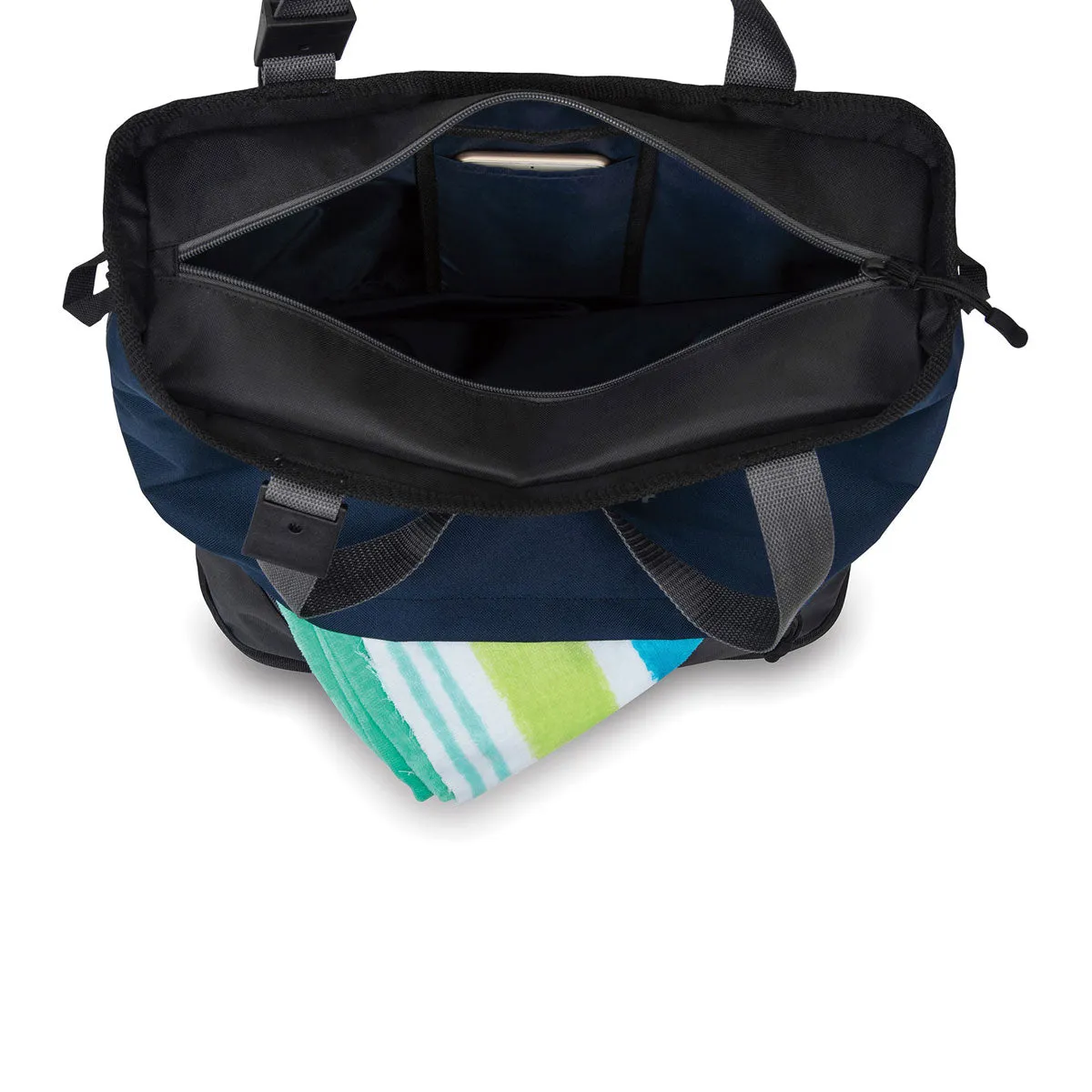 Gemline Navy Blue Brighton Adjustable Tote