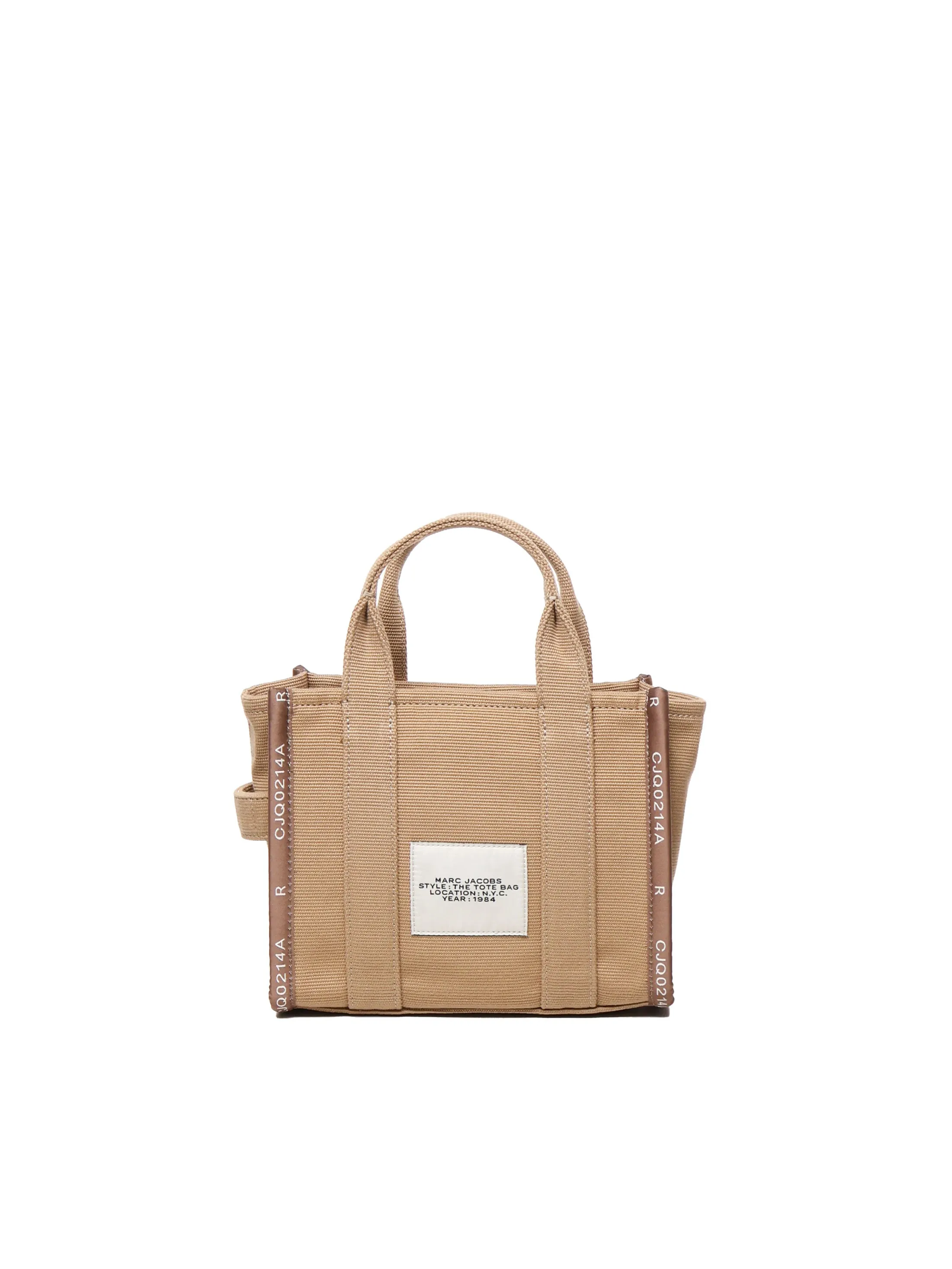 Jacquard Mini Tote Bag in Camel