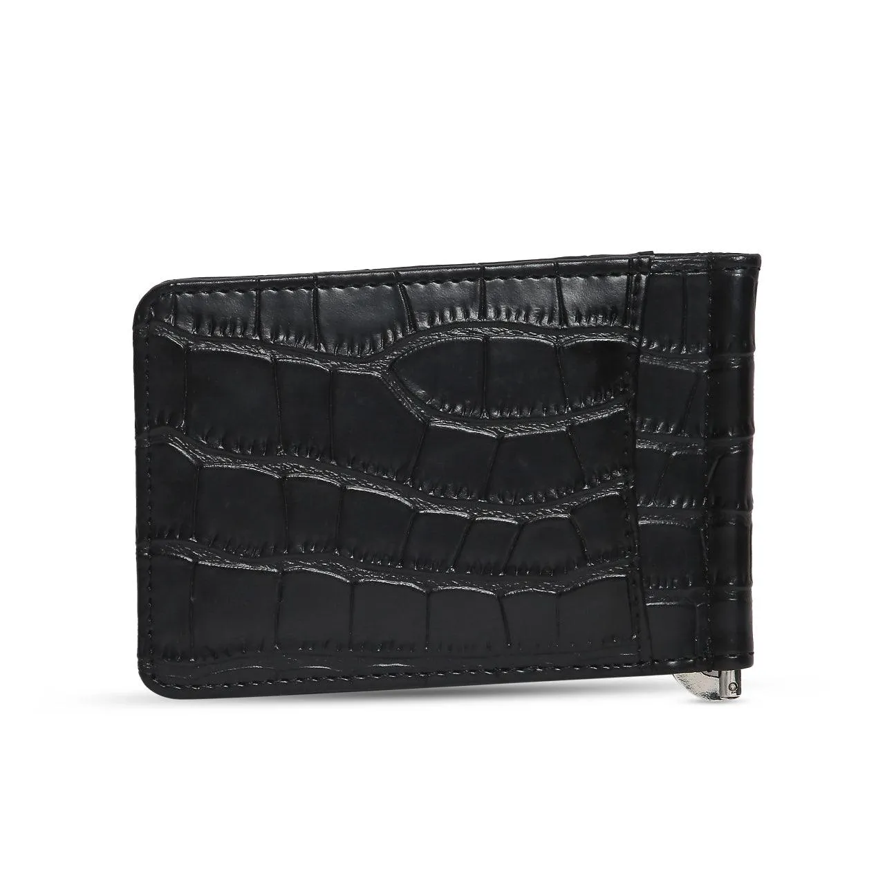 MARTIN - BLACK CROCO MONEY CLIPPER
