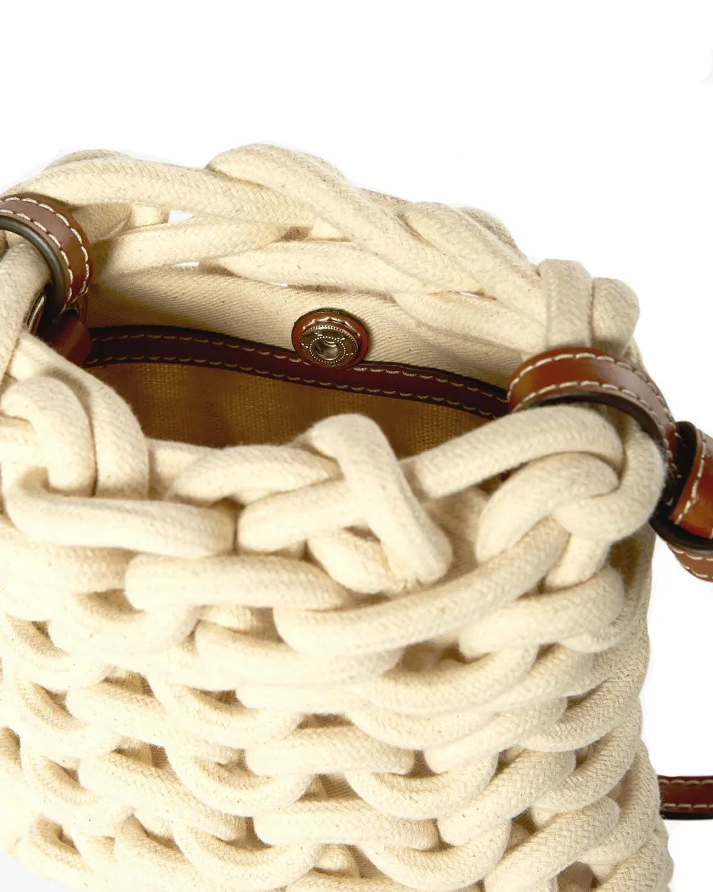 Mini Corda Crossbody Bag in Natural Tan