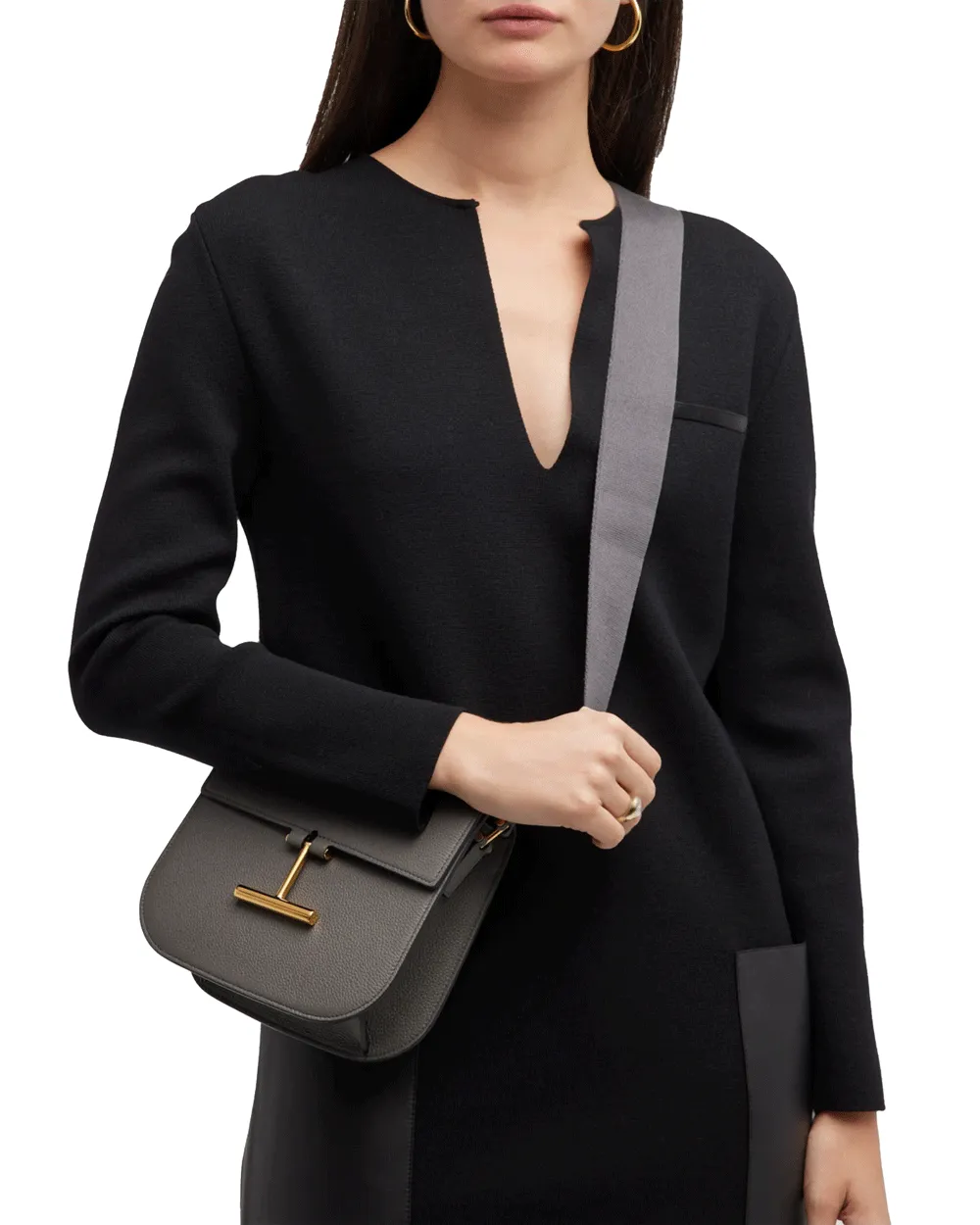 Mini Tara Crossbody in Graphite