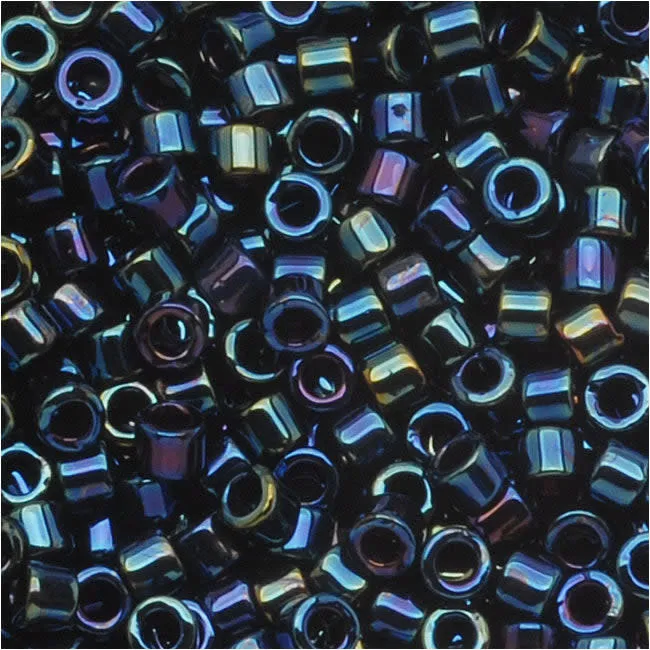 Miyuki Delica Seed Beads, 10/0 Size, Blue Iris DBM0002 (7.2 Grams)