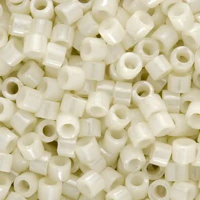 Miyuki Delica Seed Beads, 10/0 Size, Ceylon Cream DBM0203 (7.2 Grams)