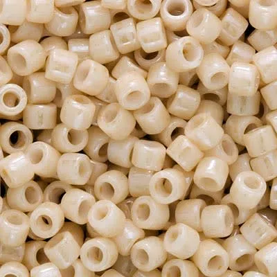 Miyuki Delica Seed Beads, 10/0 Size, Ceylon Lt Beige DBM0204 (7.2 Grams)