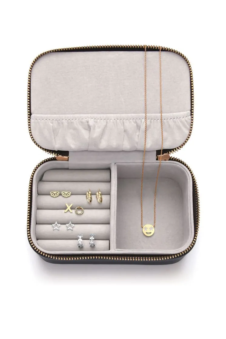 Navy Mini Jewelry Box- Live As You Dream