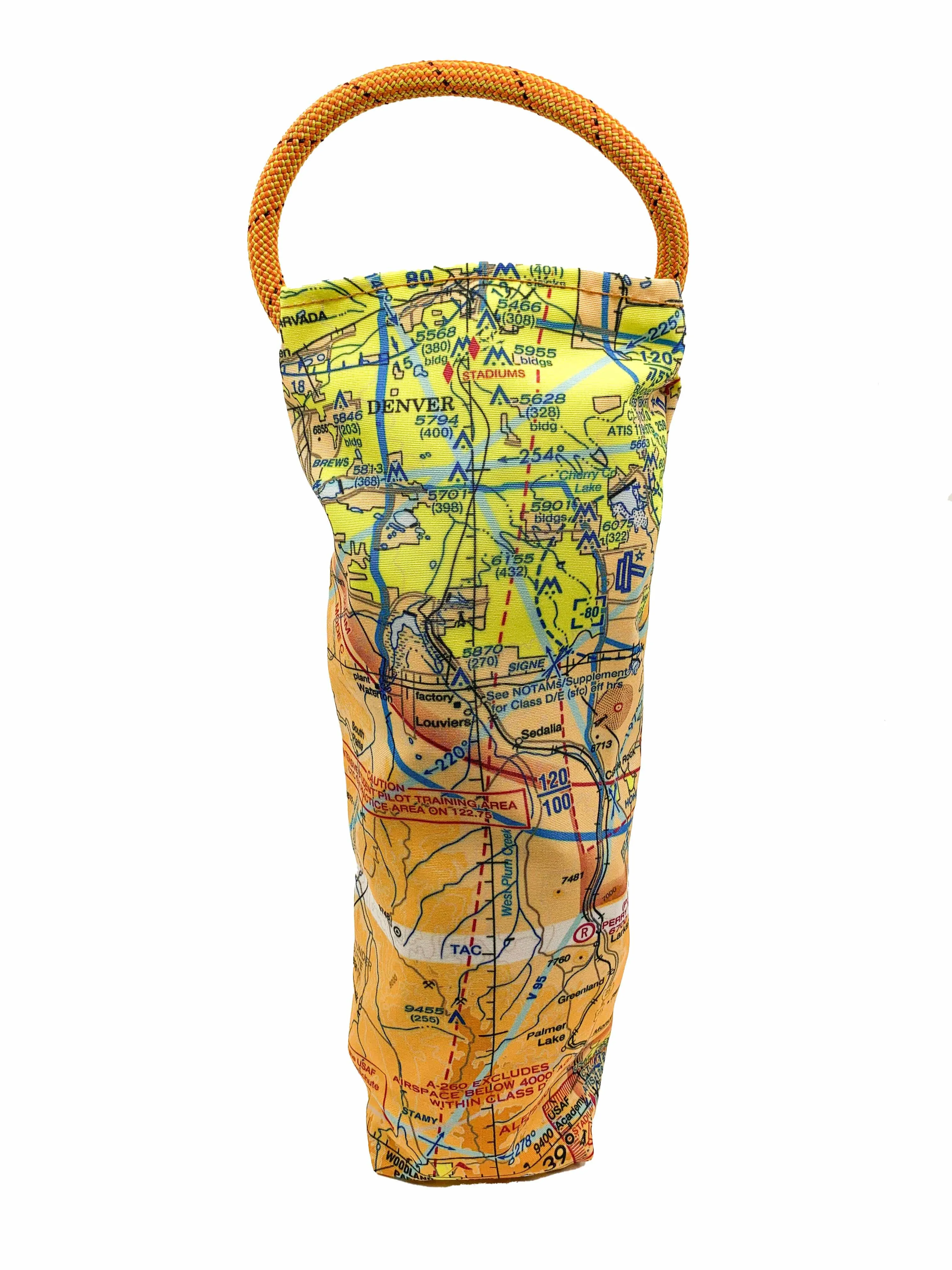 Pilot's VFR Chart Recycled Wine Tote