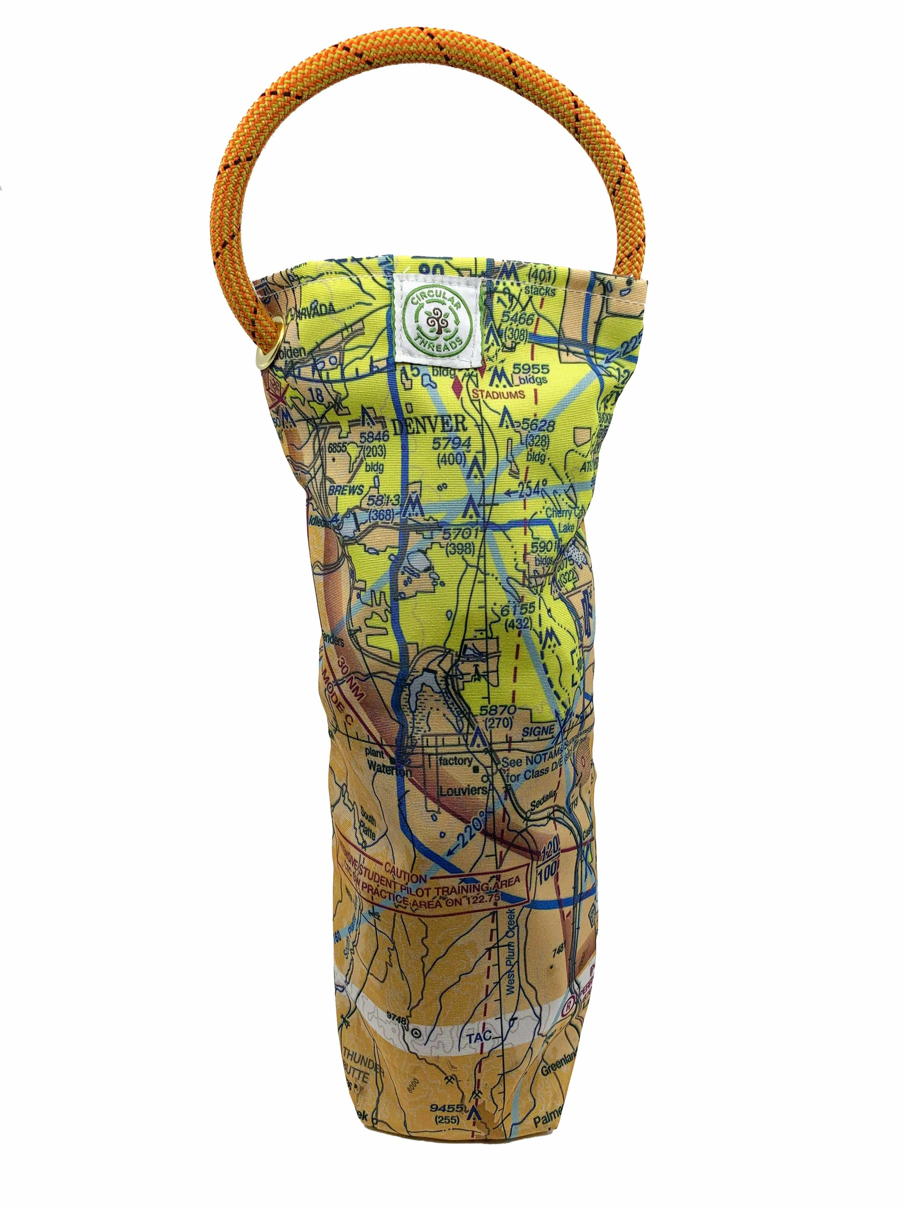 Pilot's VFR Chart Recycled Wine Tote