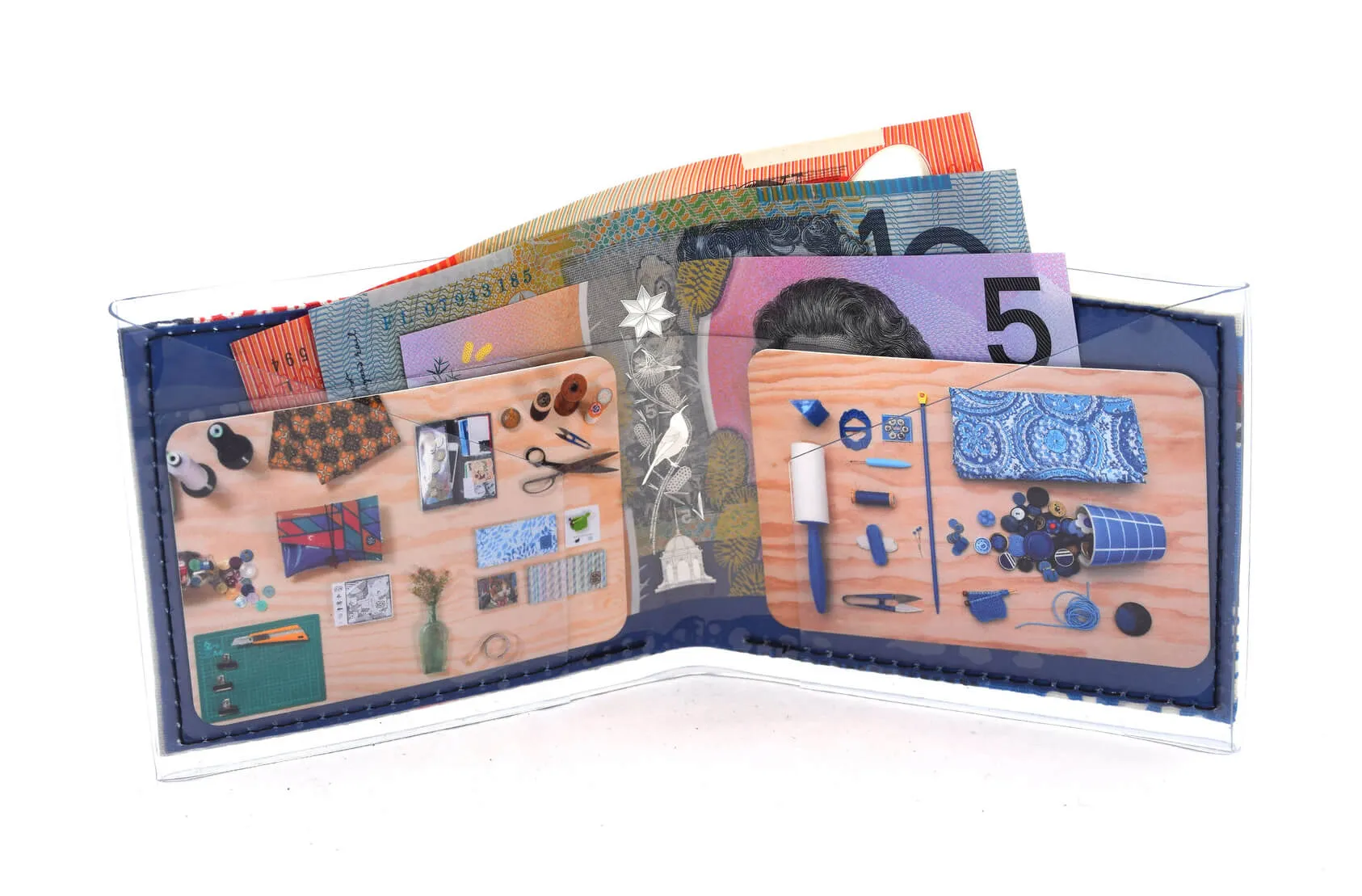 Pocket Wallet - Abstract rain clouds