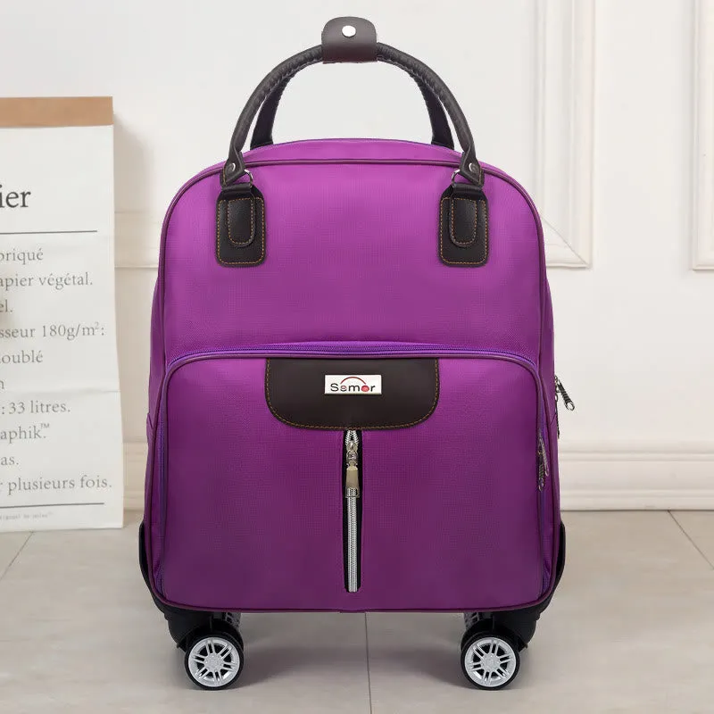 Pull Rod Travel Suitcase Unisex Large Waterproof Duffel Bag