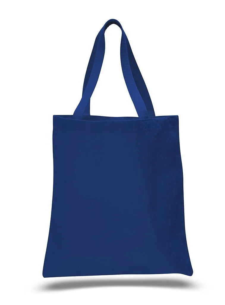 Royal Blue Color Heavy Duty Canvas Tote Bags, Everyday Totes