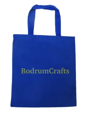 Royal Blue Color Heavy Duty Canvas Tote Bags, Everyday Totes