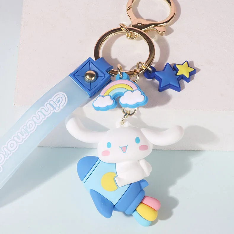 Sanrio Planet Wonder Series Cinnamoroll Doll Wristlet Keychains