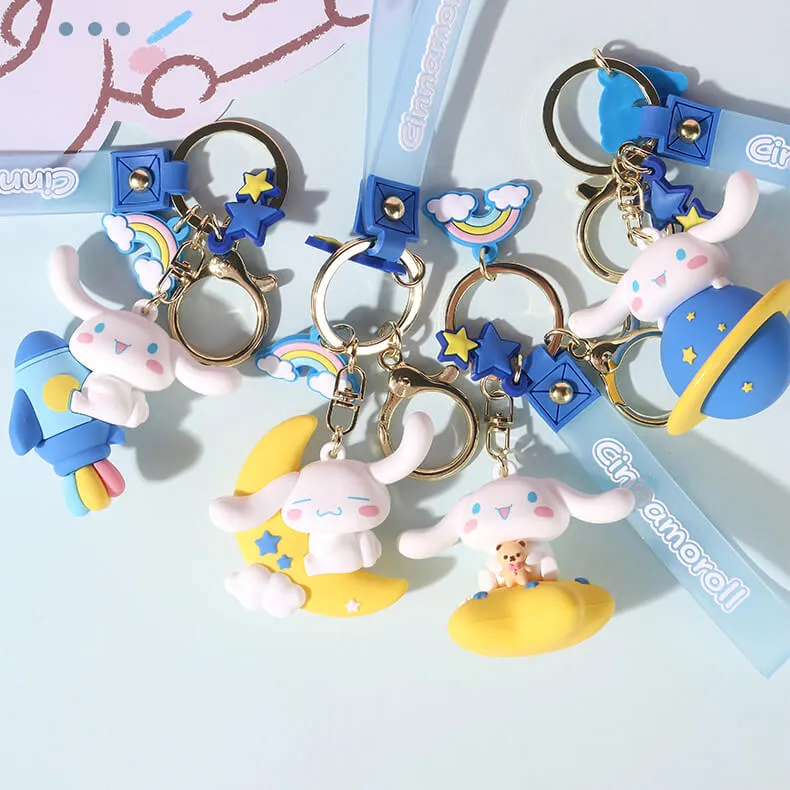 Sanrio Planet Wonder Series Cinnamoroll Doll Wristlet Keychains