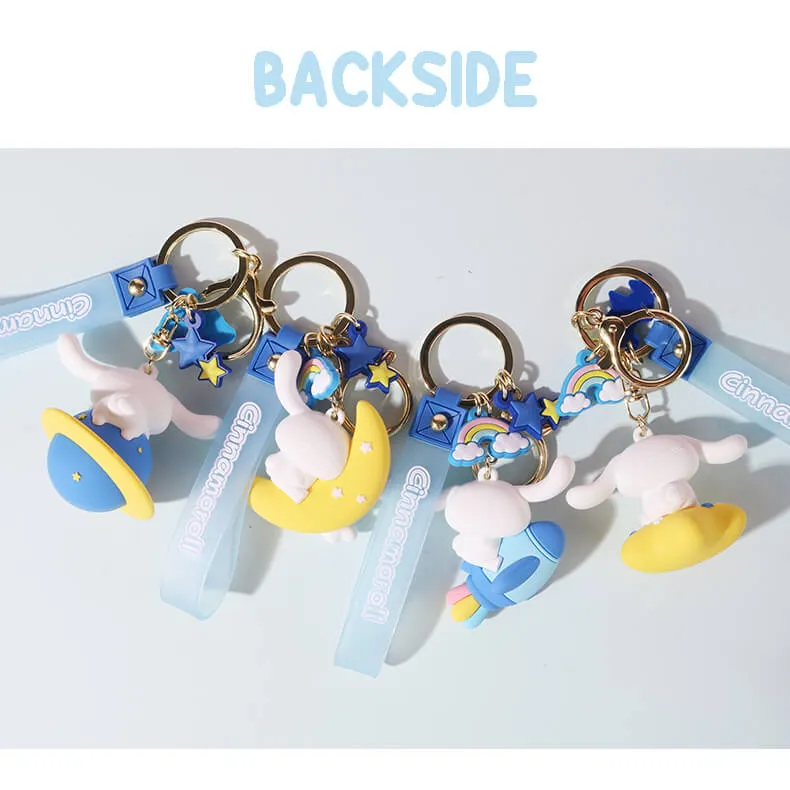 Sanrio Planet Wonder Series Cinnamoroll Doll Wristlet Keychains