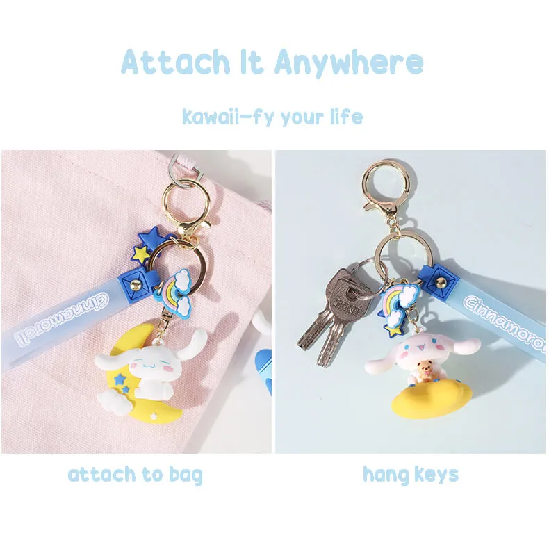 Sanrio Planet Wonder Series Cinnamoroll Doll Wristlet Keychains