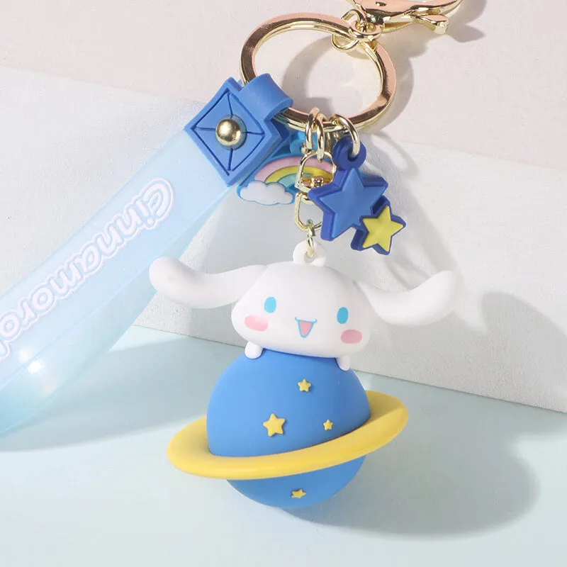 Sanrio Planet Wonder Series Cinnamoroll Doll Wristlet Keychains
