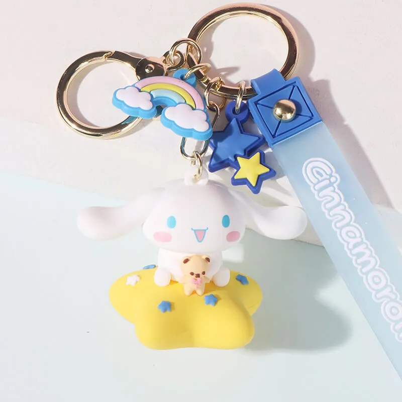 Sanrio Planet Wonder Series Cinnamoroll Doll Wristlet Keychains