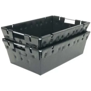 TOTE, NESTING, PLASTEK 27-1/4 x 18 x 6 IN-5PK