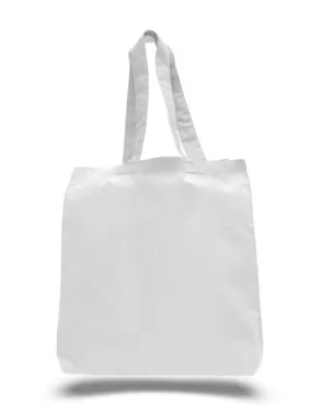 White Color Plain Cotton Tote Bags in Bulk